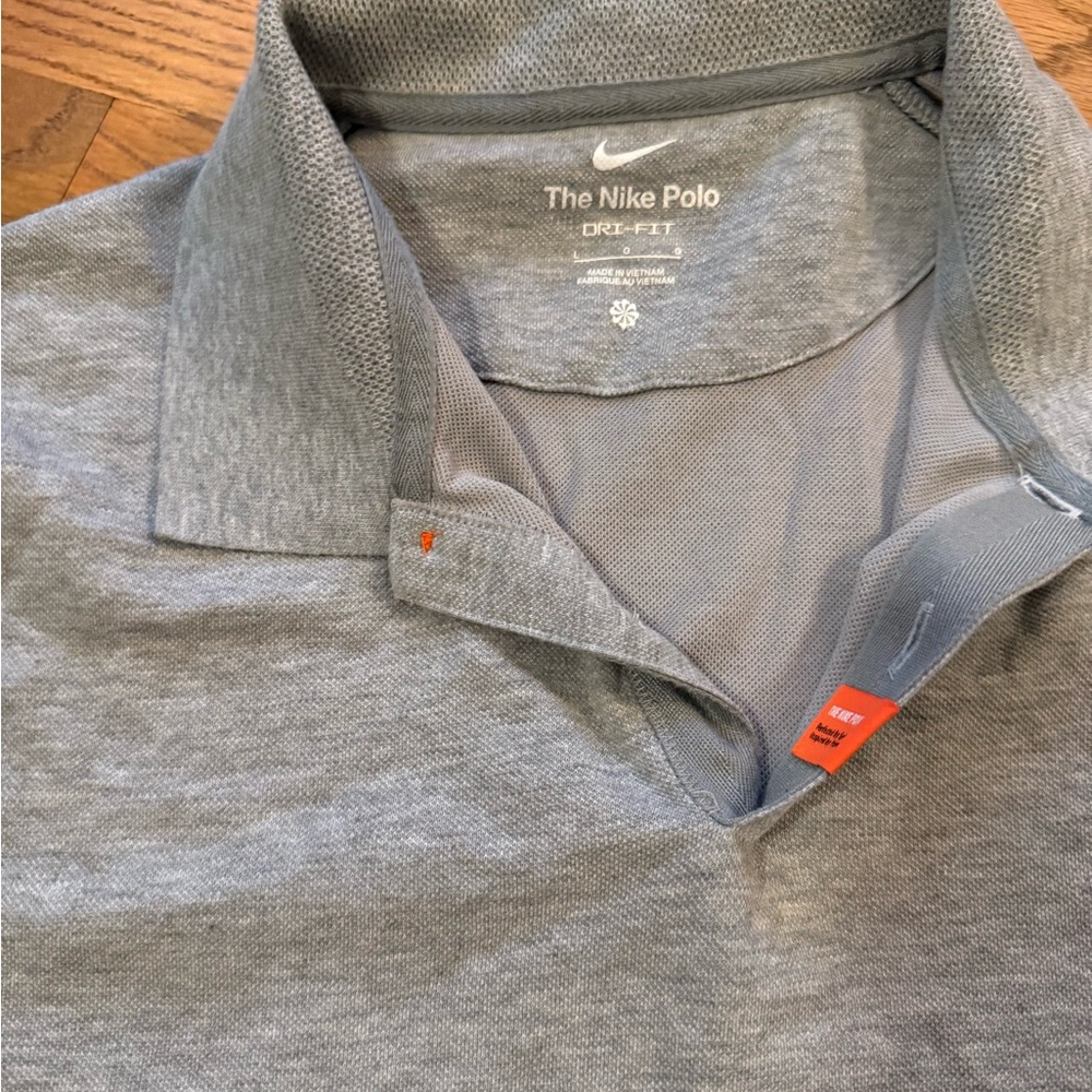Nike Men's Dri Fit Gray Polo Shirt
